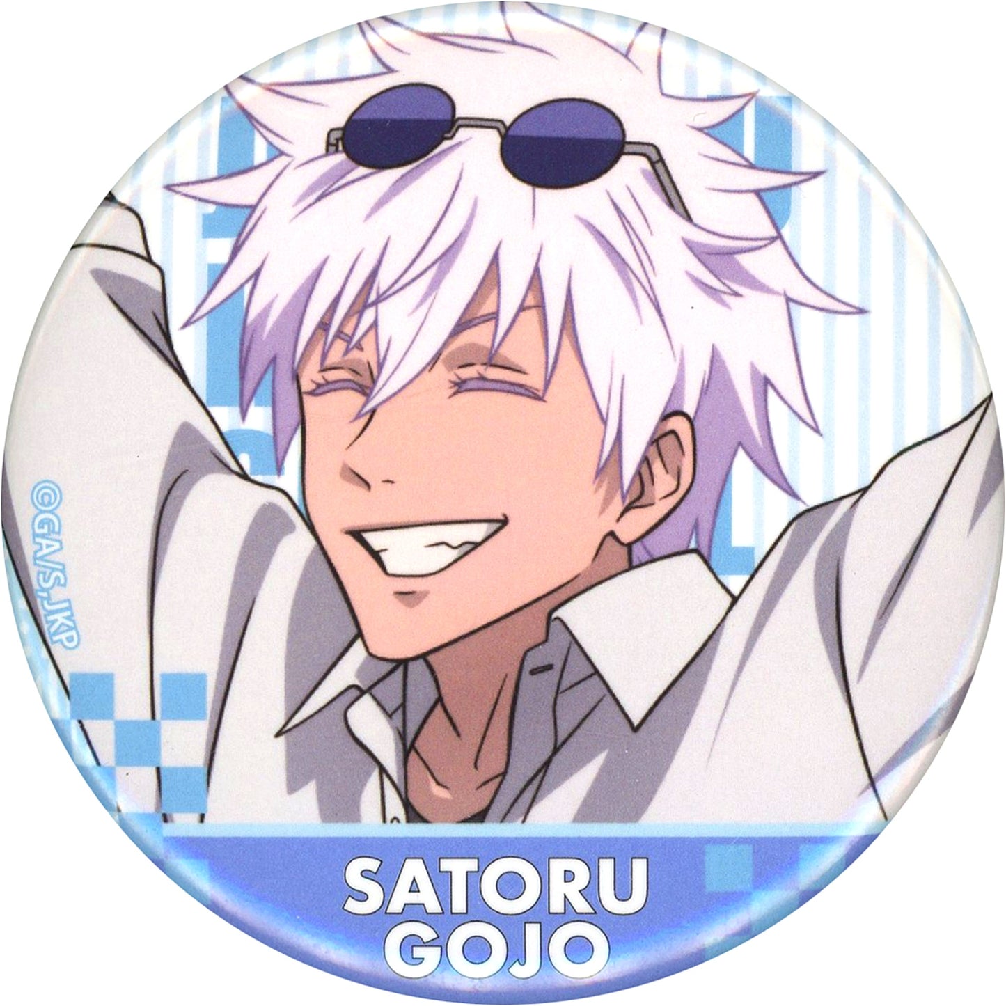 Satoru Gojo Normal Arms raised Jujutsu Kaisen Hidden Inventory Juju Tour by Shinkansen in Osaka Trading Button JR Tokai [USED]