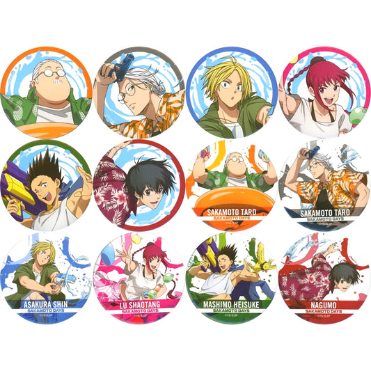 Set of 12 SAKAMOTO DAYS BIG Button Prize F Sega Lucky Kuji [USED]