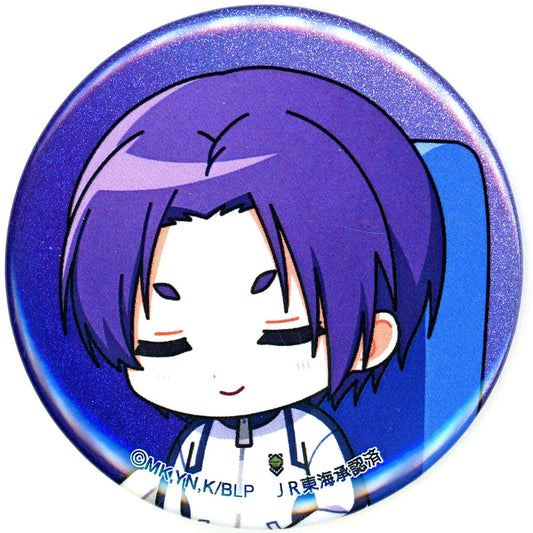 Reo Mikage Blue Lock Chibi Glitter Button Dozing on Shinkansen ver. JR Central x TV Anime BLUE LOCK Enjoy Osaka to the Fullest with Egoism! [USED]