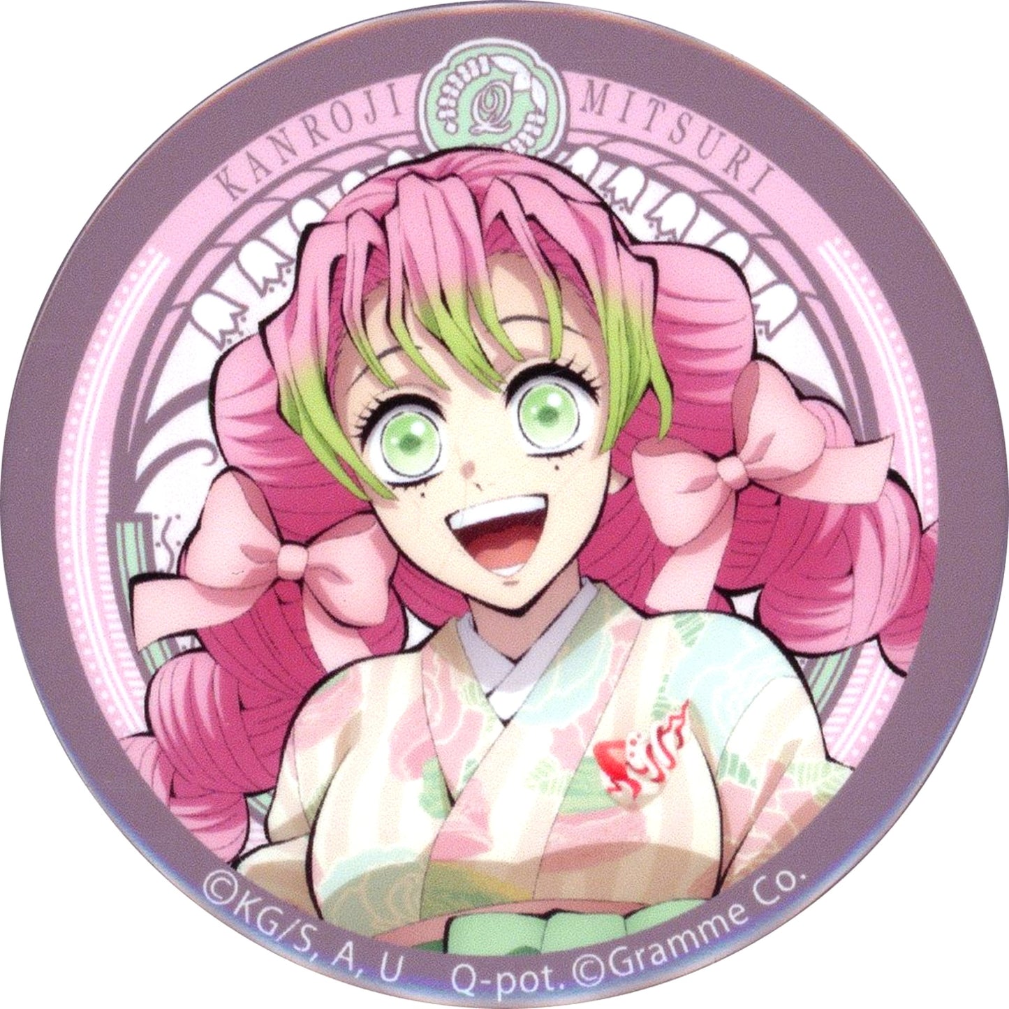 Mitsuri Kanroji Demon Slayer: Kimetsu no Yaiba Random Button 2024 Ver. x Q-pot. Animate Girls Festival 2024 AGF2024 Goods [USED]