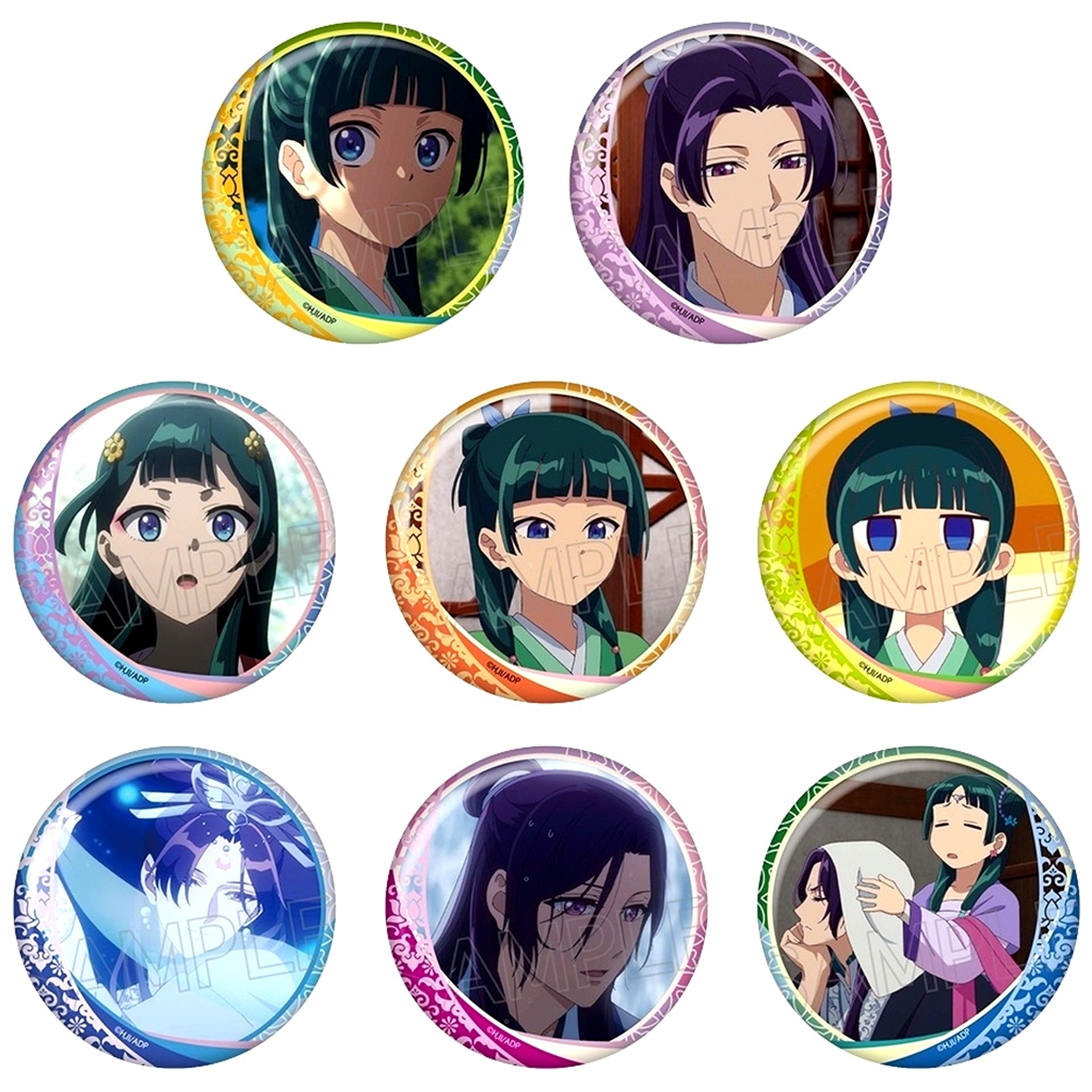 Set of 8 The Apothecary Diaries Hyakumenso Button Vol 3 [USED]