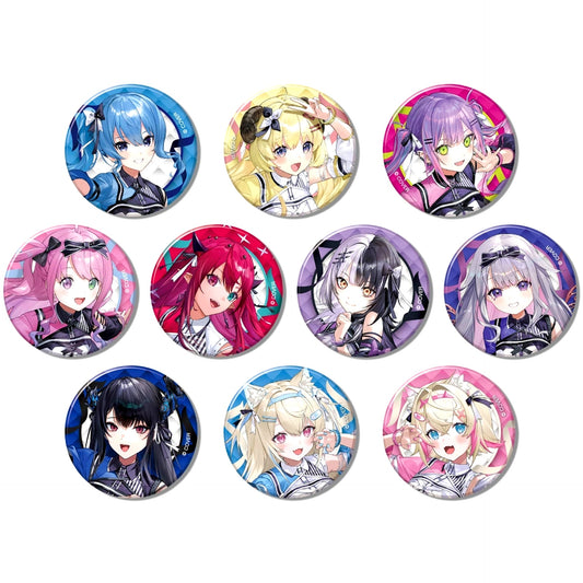 Set of 10 Hololive Production Button hololive 6th fes. Color Rise Harmony A BOX stage1 [USED]