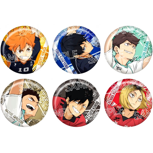Set of 6 Haikyu!! Shine Series Sparkling Button [USED]