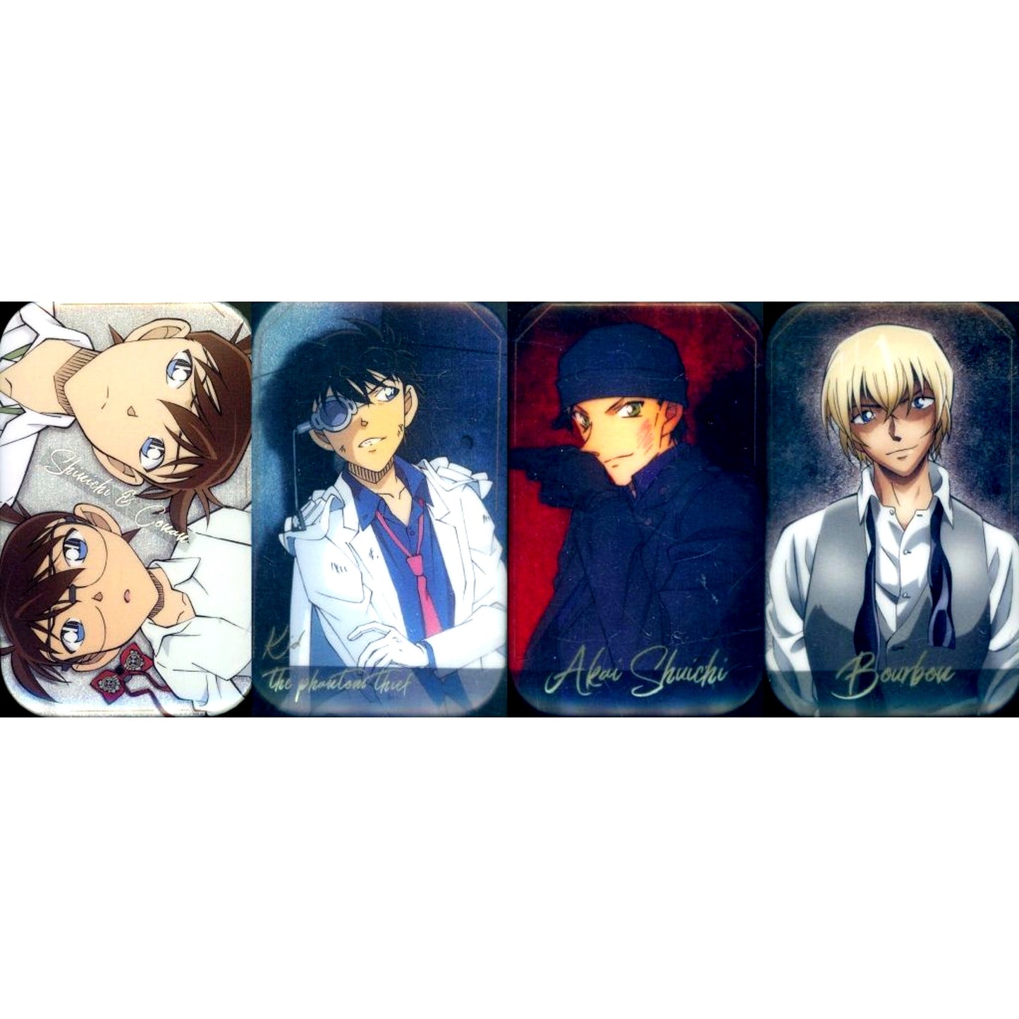Set of 4 Detective Conan Roles Series Button China Limited [USED]