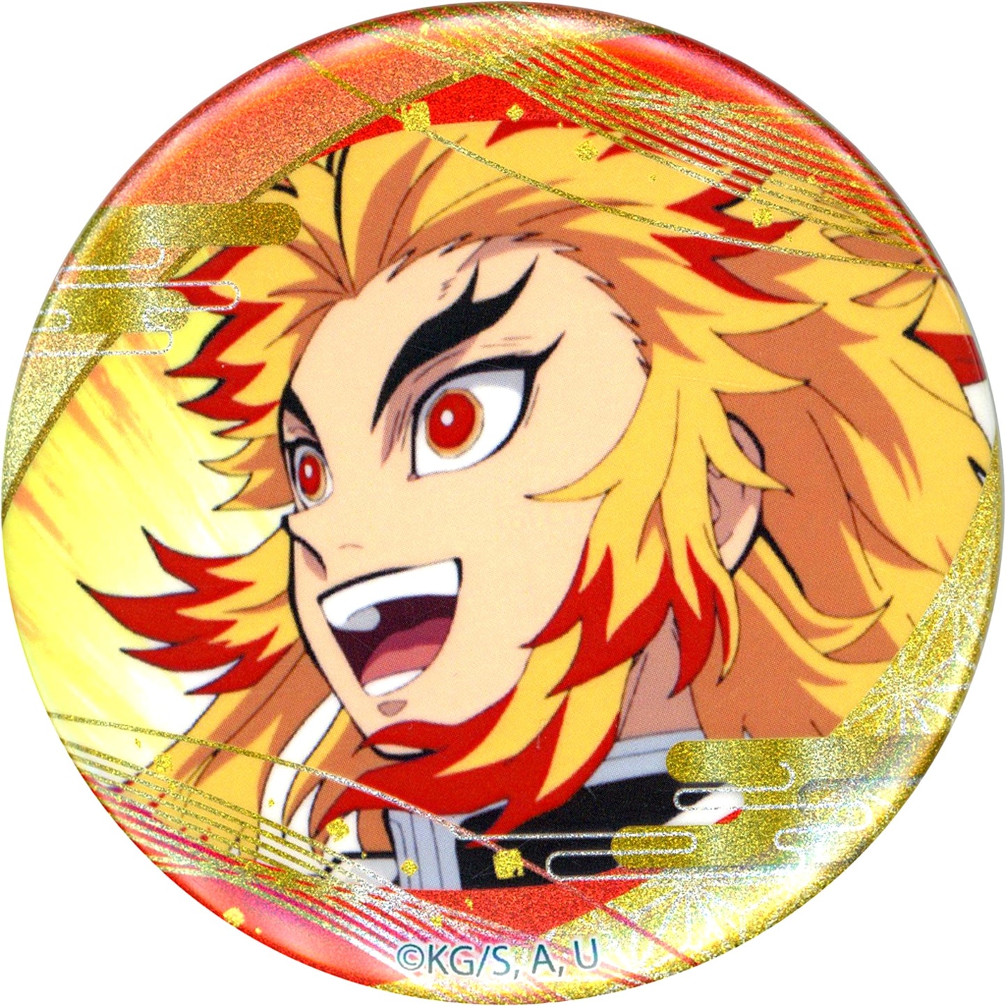 Kyojuro Rengoku Glitter Button Vol. 2 Demon Slayer: Kimetsu no Yaiba Jump Shop Limited [USED]