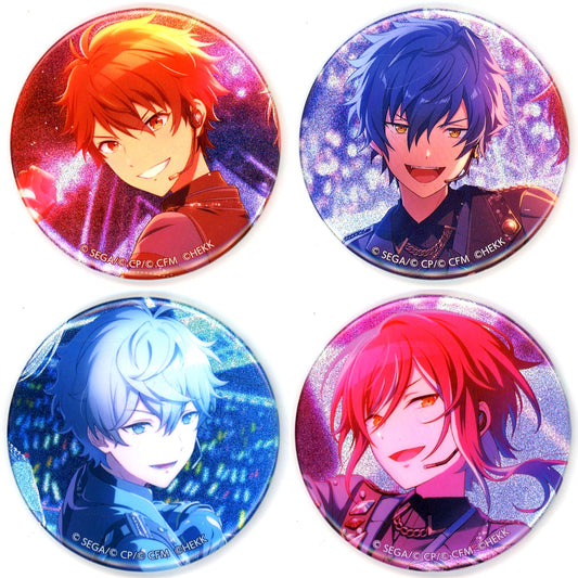 Set of 4 Project SEKAI COLORFUL STAGE! feat. Hatsune Miku x Ensemble Stars!! Glitter Button Collection C [USED]