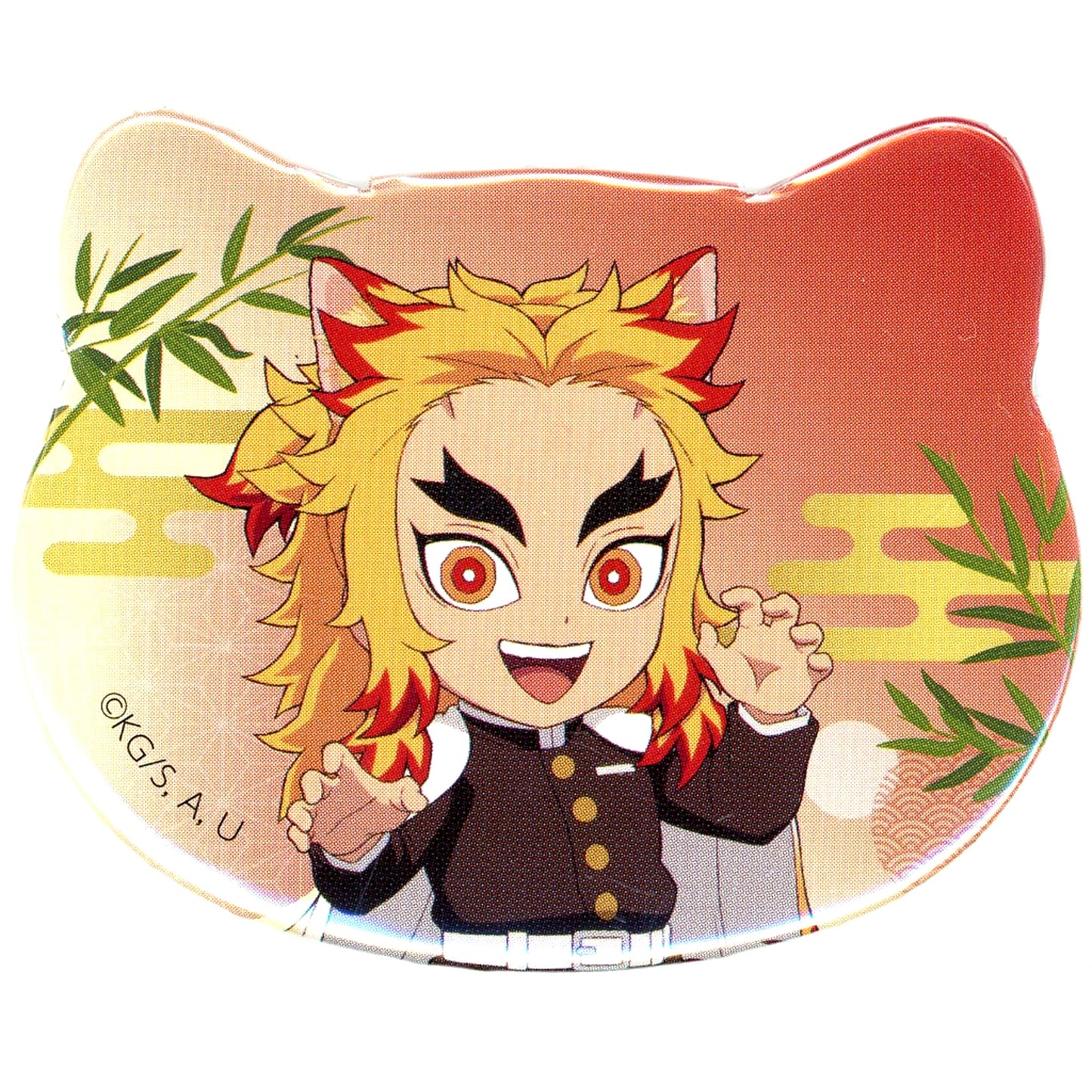 Kyojuro Rengoku Cat Shaped Button Demon Slayer: Kimetsu no Yaiba Namjatown Special Mission Prize [USED]