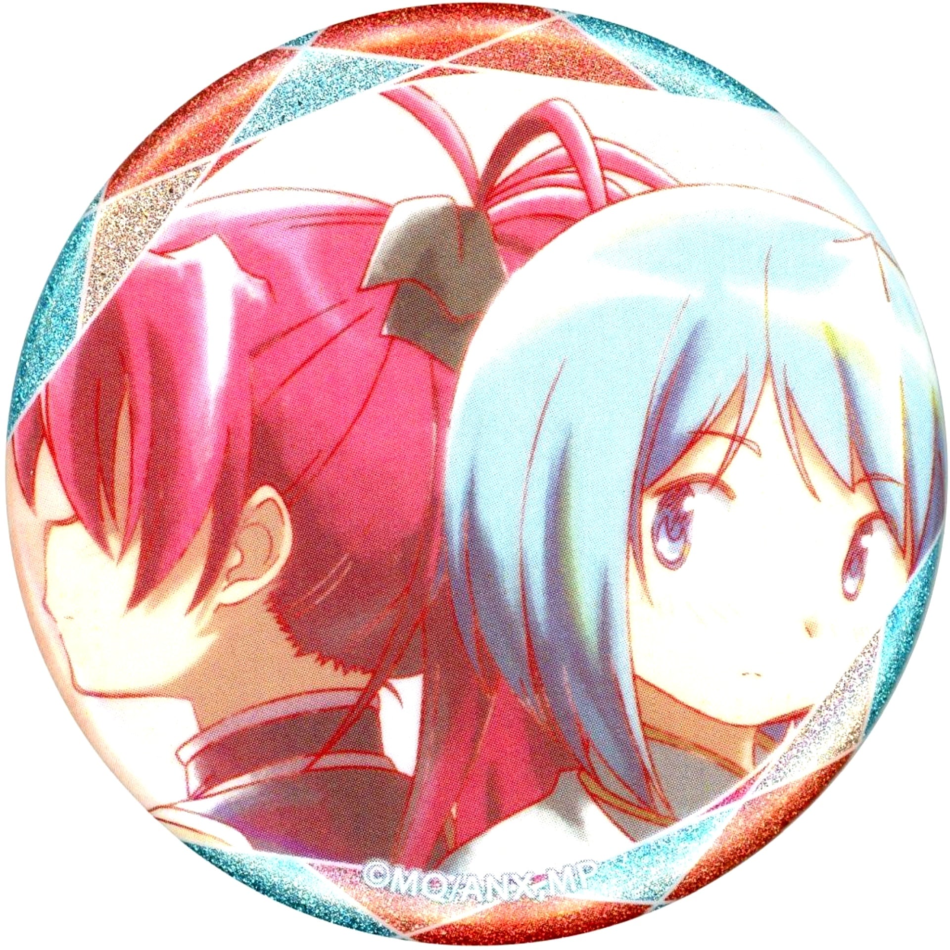 Sayaka Miki and Kyoko Sakura Puella Magi Madoka Magica The Movie Rebellion Trading Ani-Art aqua label Vol.4 Glitter Button Bilibili World 2025 [USED]