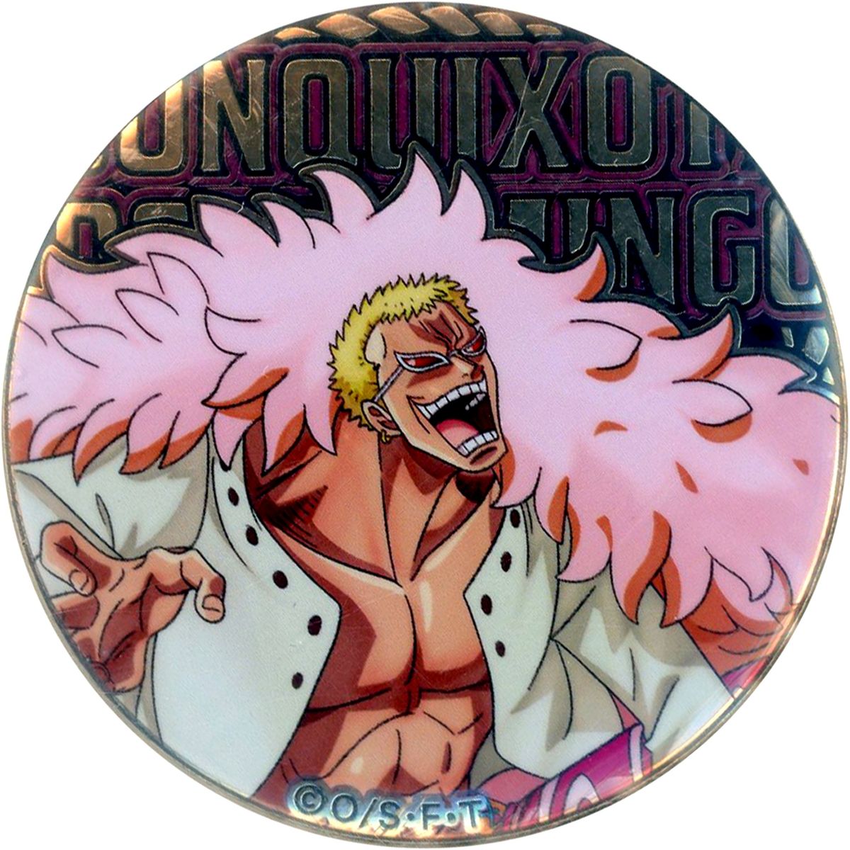 Donquixote Doflamingo One Piece 2024 Rivals Metal Button [USED]