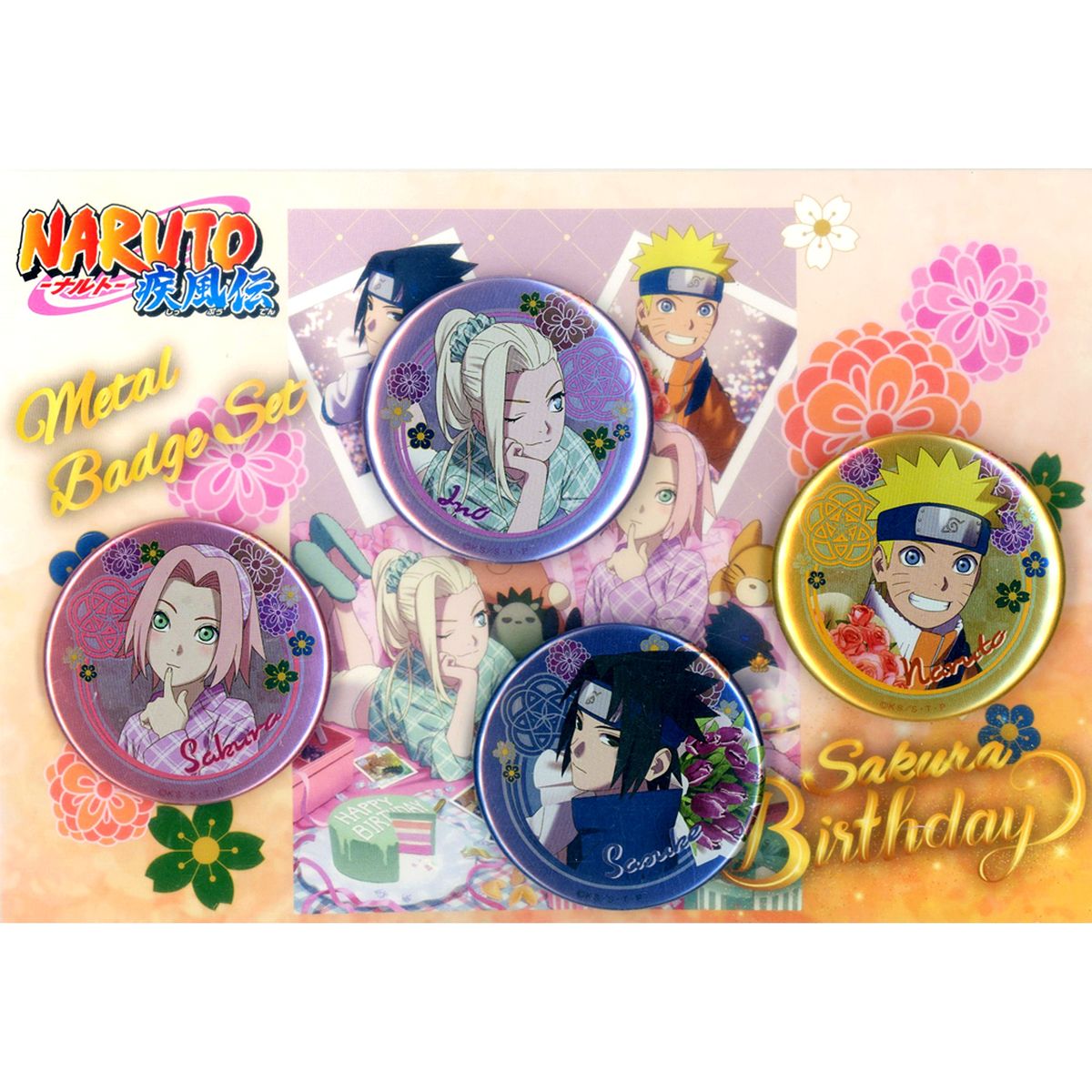 Group SAKURA2024 Metal Badge Set En Series Naruto Shippuden [USED]