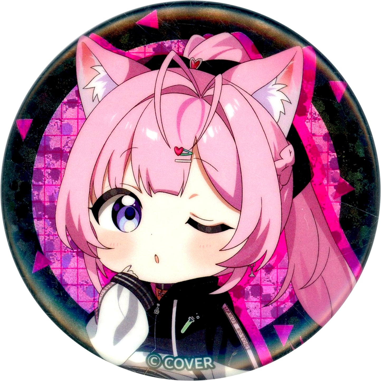 Hakui Koyori Hololive Black Outer Frame Random Button 3rd Anniversary [USED]