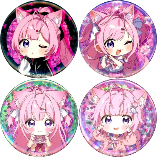 Set of 4 Hakui Koyori Virtual YouTuber Hololive Hakui Koyori 3rd Anniversary Random Button [USED]