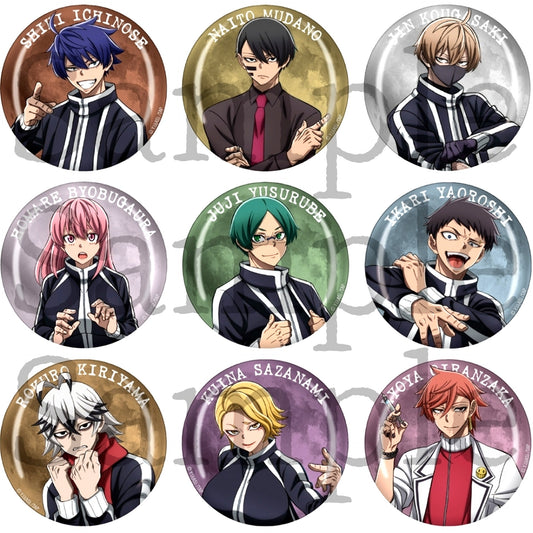 Set of 9 Tougen Anki Trading Glossy Button Vol. 1 [USED]