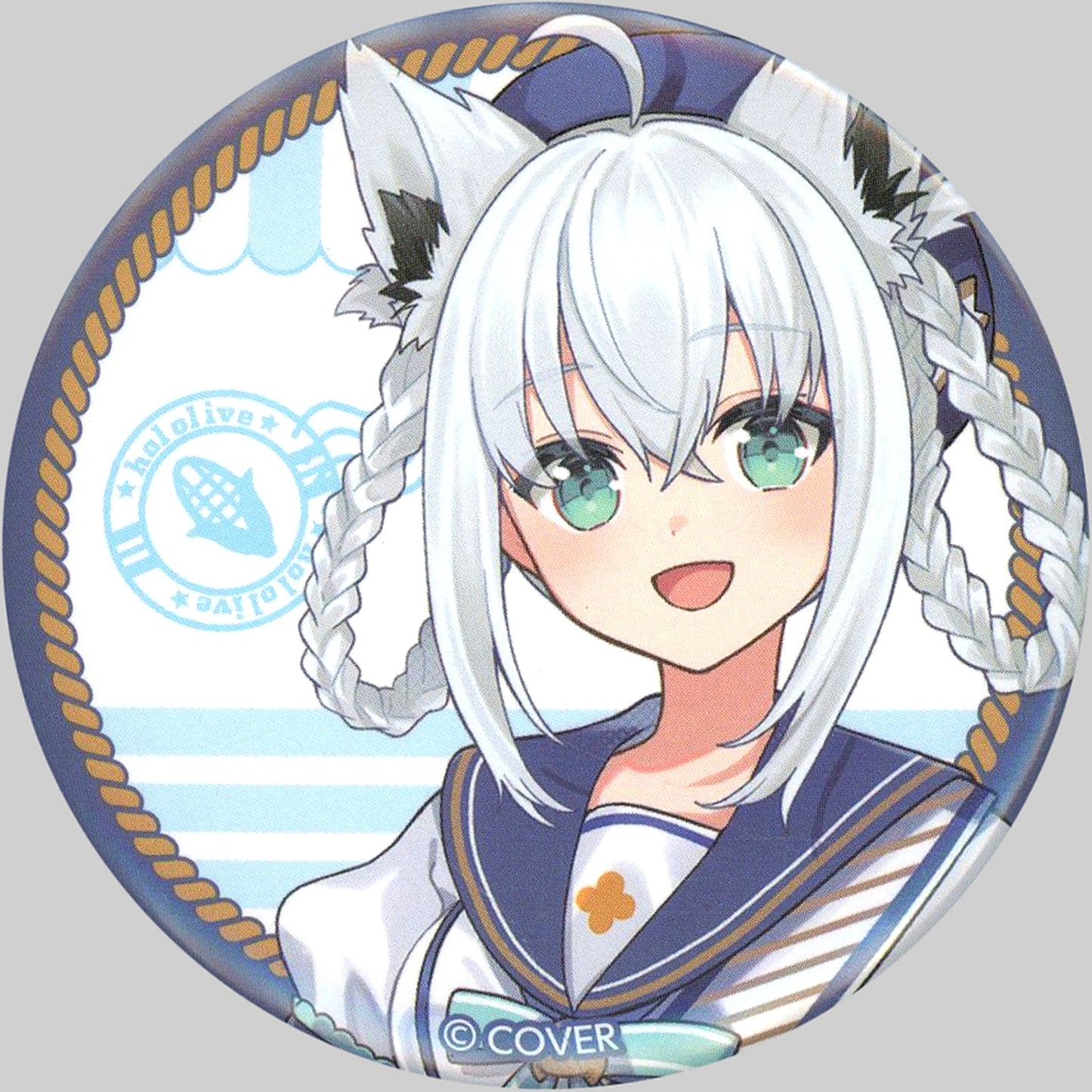 Shirakami Fubuki Marine Idol Outfit Hololive Button Hololive x Lawson [USED]