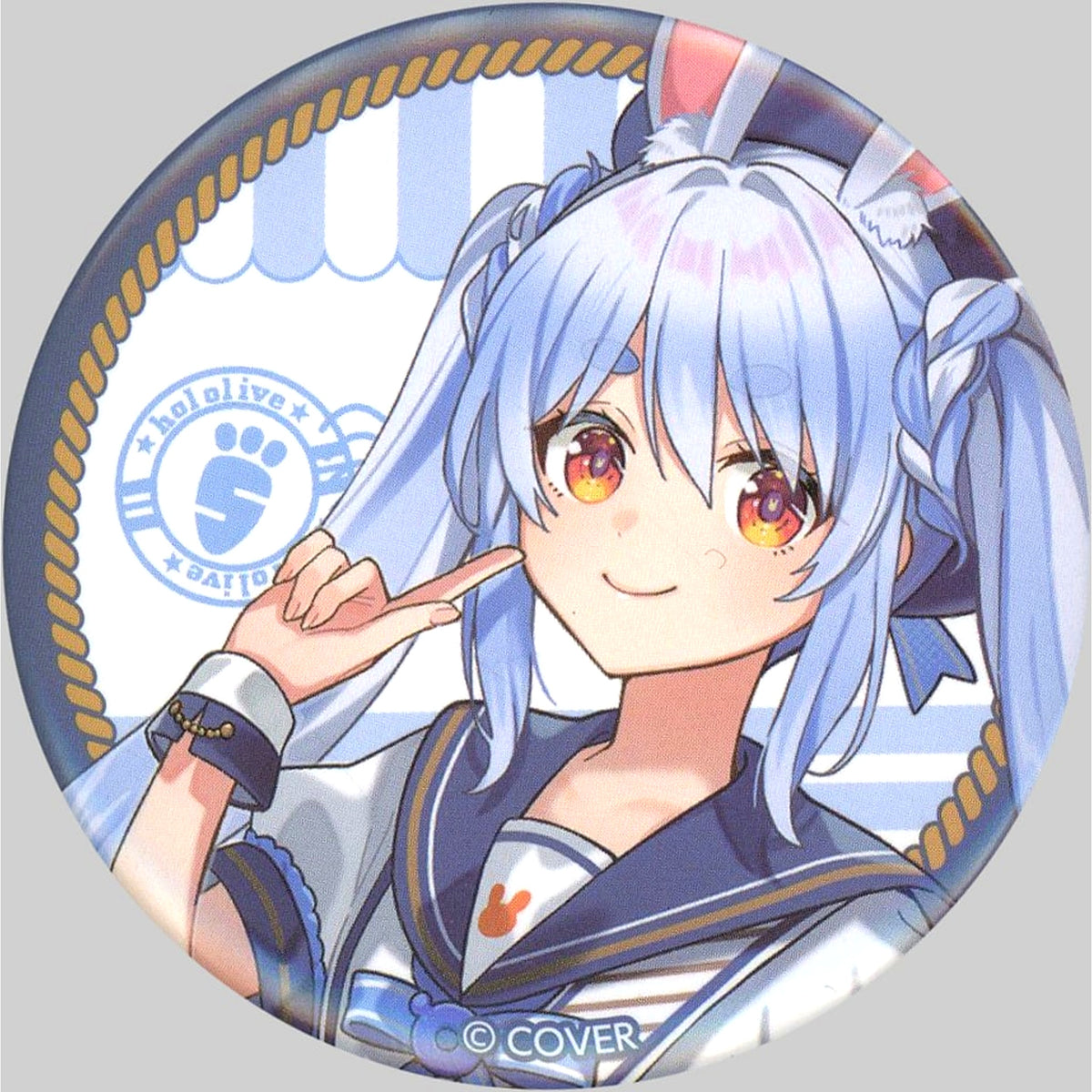 Usada Pekora Marine Idol Outfit hololive Virtual YouTuber x Lawson Button [USED]
