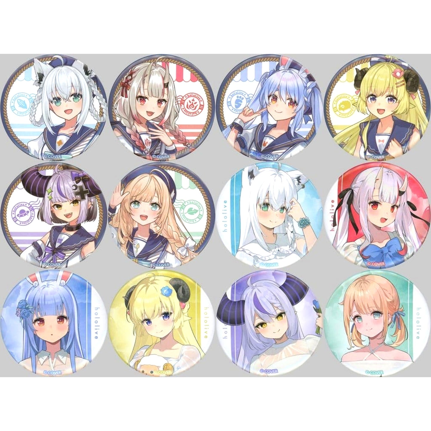 hololive Virtual YouTuber hololive x Lawson Button Set of 12 [USED]