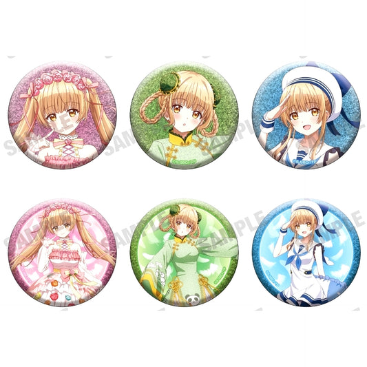 Set of 6 The Angel Next Door Spoils Me Rotten Illustration Button Collection [USED]