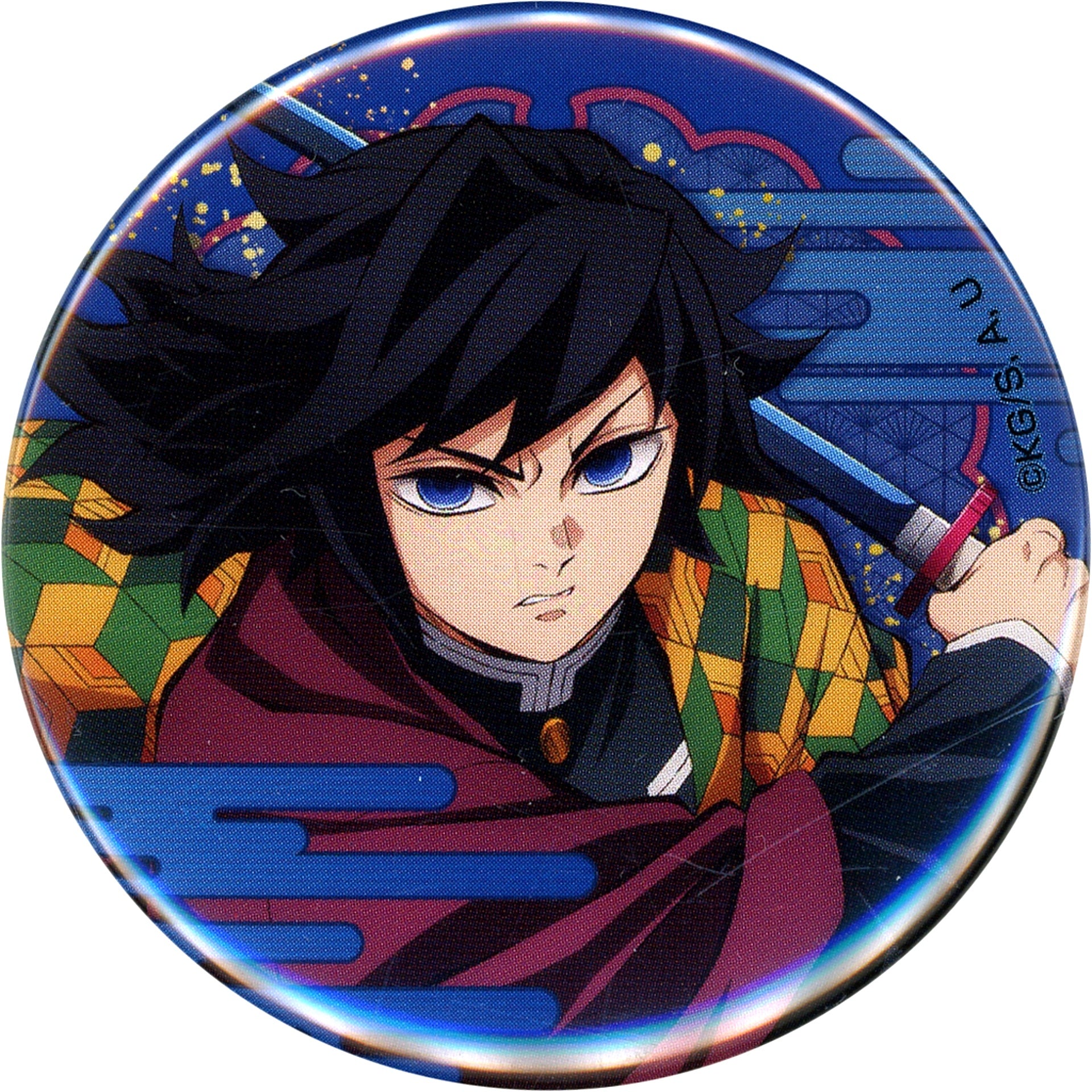 Giyu Tomioka Demon Slayer: Kimetsu no Yaiba Movie Mugen Castle Arc Random Button Chapter 1 Akaza Sairai Theater Goods [USED]