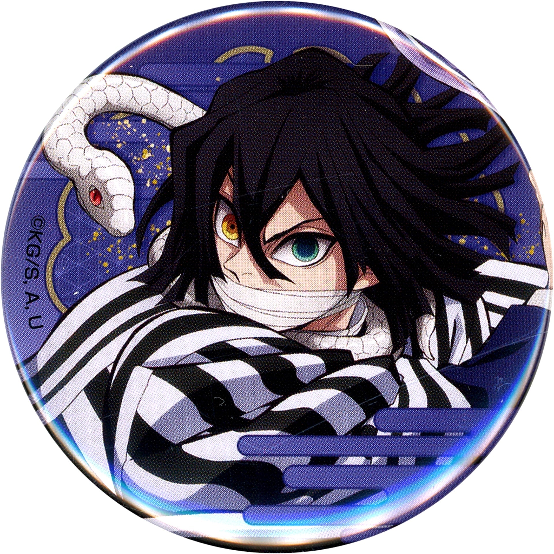 Obanai Iguro Demon Slayer: Kimetsu no Yaiba Movie Mugen Castle Arc Random Button Chapter 1 Akaza Sairai Theater Goods [USED]