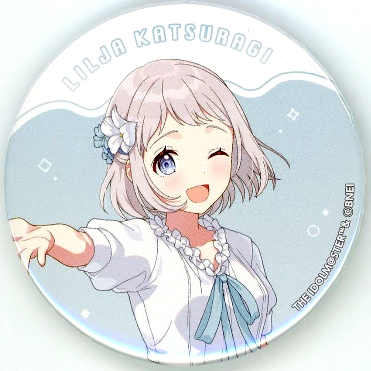Lilja Katsuragi Gakuen Idolmaster x Sweets Paradise 3rd Trading Life-size Button [USED]