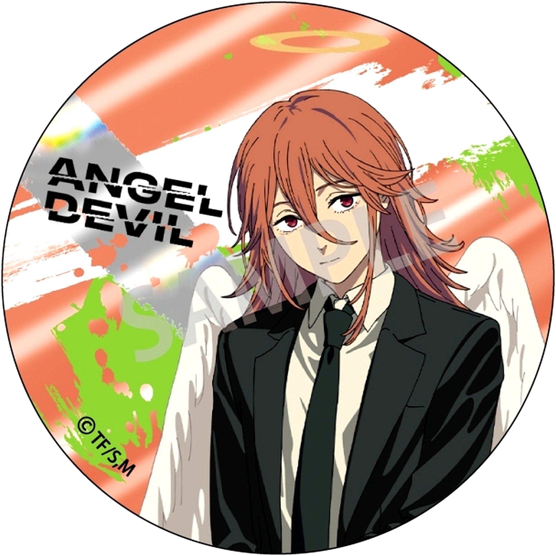 Angel Devil Chainsaw Man Trading Metallic Button [USED]