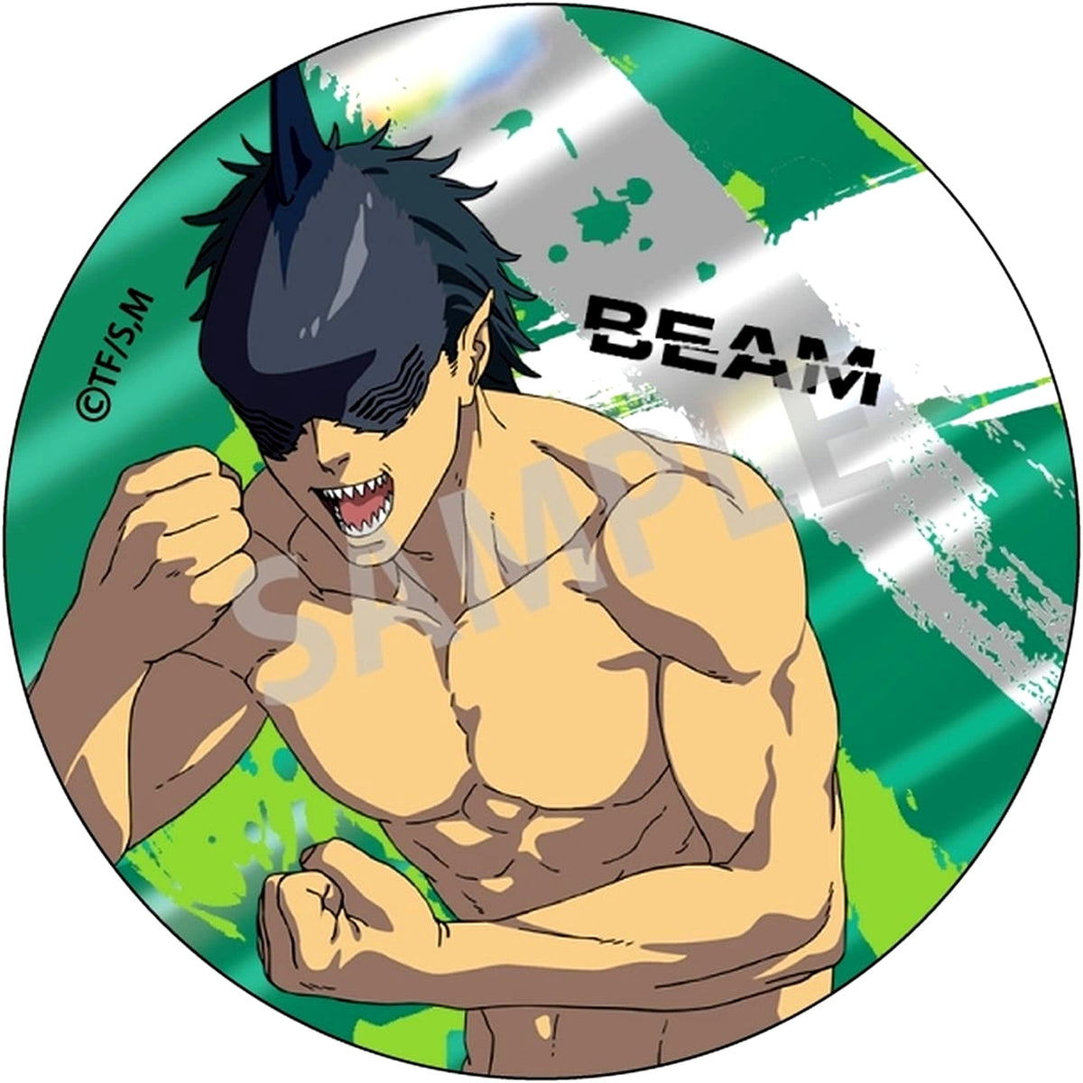 Beam Chainsaw Man Trading Metallic Button [USED]