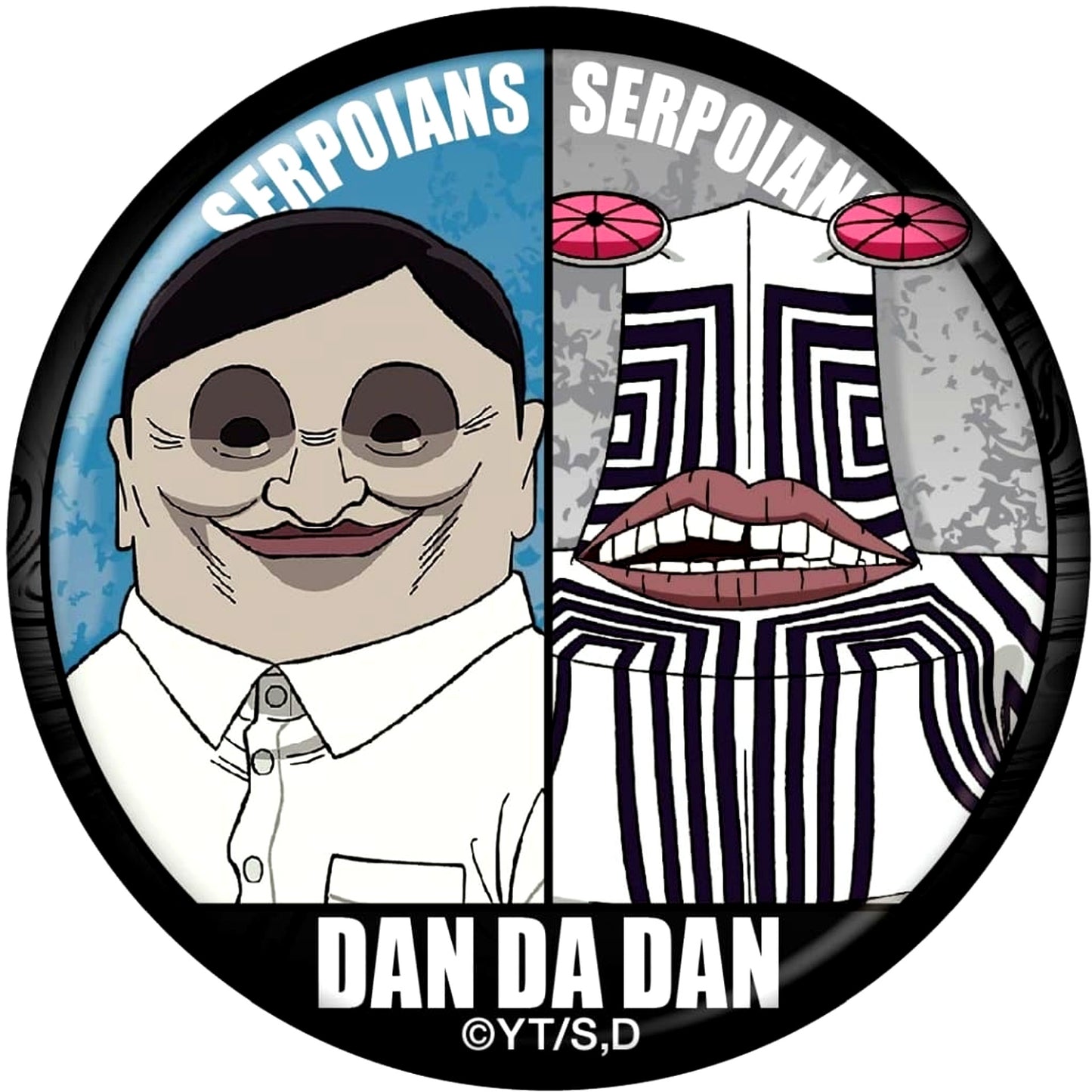 Dandadan Serpo Alien Trading Pair Button [USED]