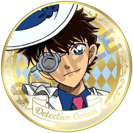 Kaito Kid 4. Detective Conan Trading Gold Metal Button Balloon [USED]
