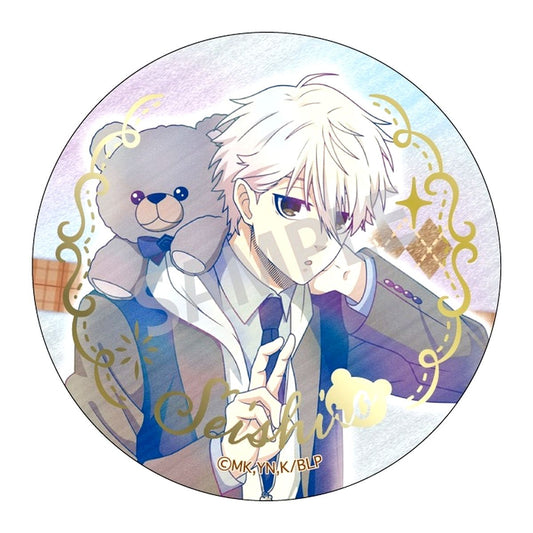 Seishiro Nagi Blue Lock Kamiani TOUCH Teddy Bear Trading Foil Stamped Button [USED]