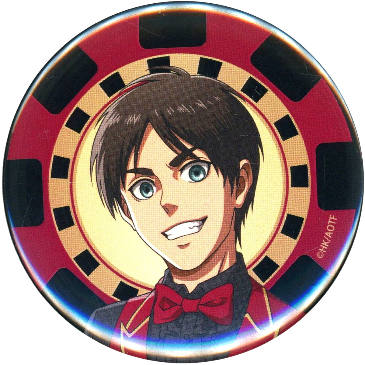 Eren Yeager Attack on Titan Casino Dealer Trading Button Animega x Sofmap Fair [USED]