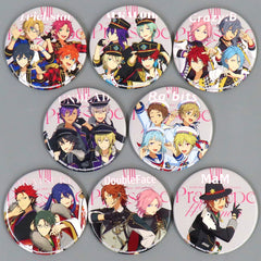 Set of 8 Group Ensemble Stars!! Round Button Blu-ray/DVD DREAM LIVE 8th Tour Praesepe#Cancer Animate Purchase Bonus [USED]