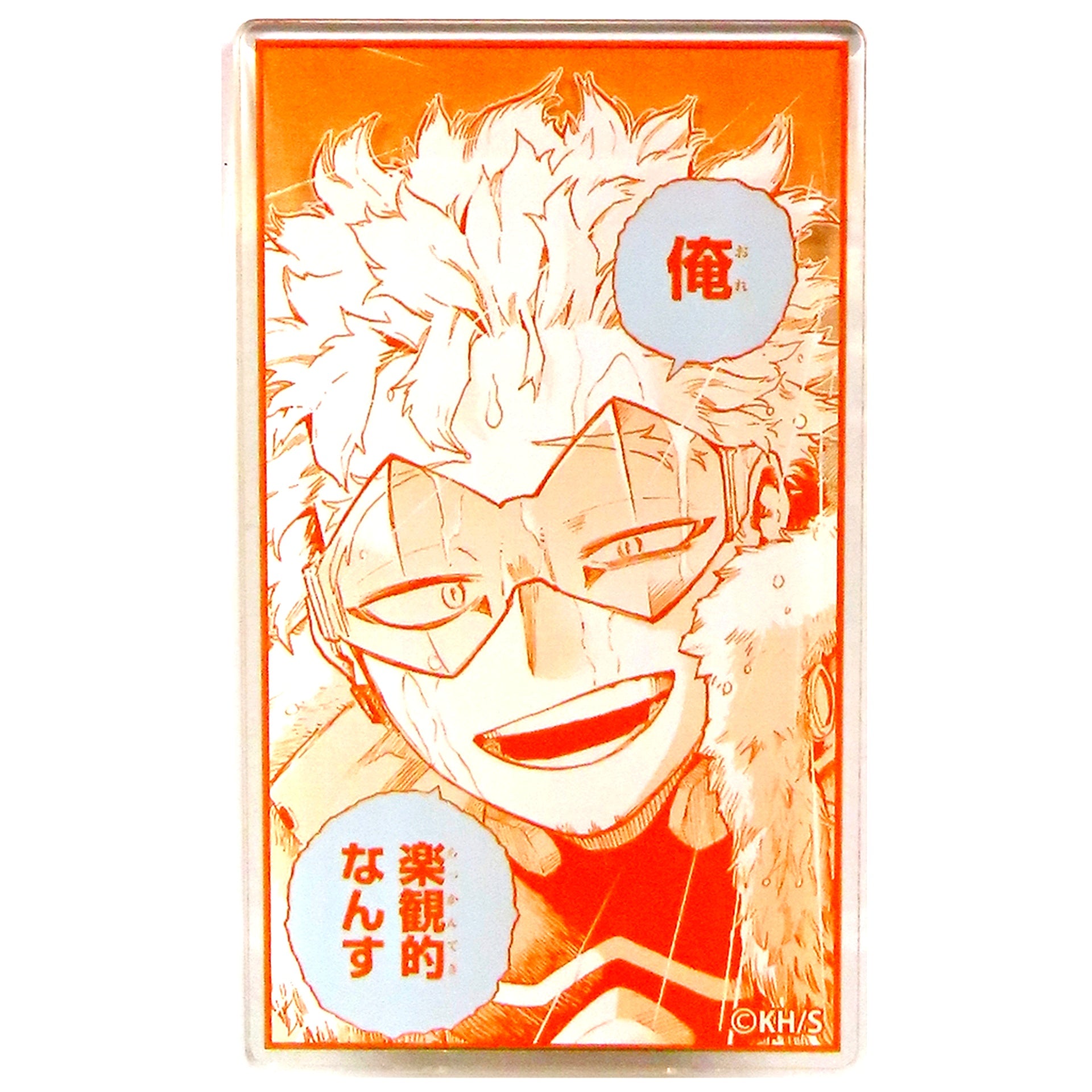 Hawks My Hero Academia Kohei Horikoshi Exhibition Famous Quote Acrylic Button Collection [USED]