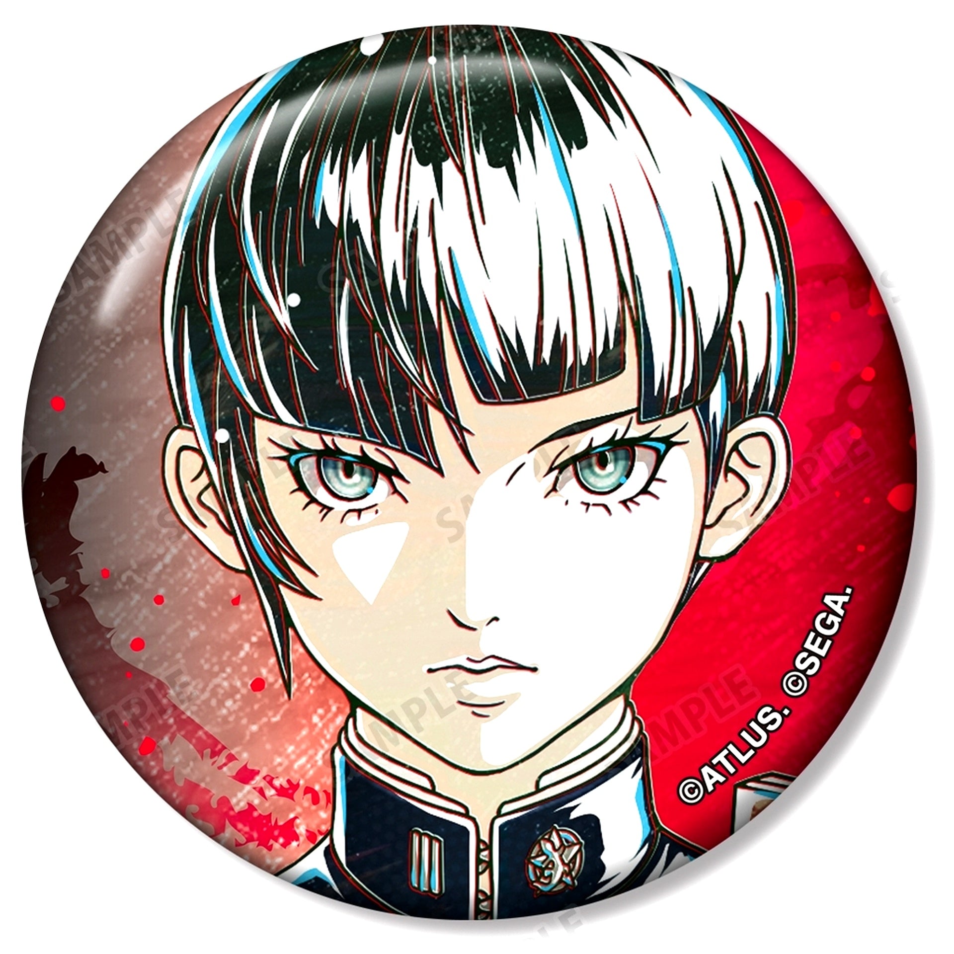 Protagonist Shin Megami Tensei V Vengeance Trading Ani-Art Button [USED]