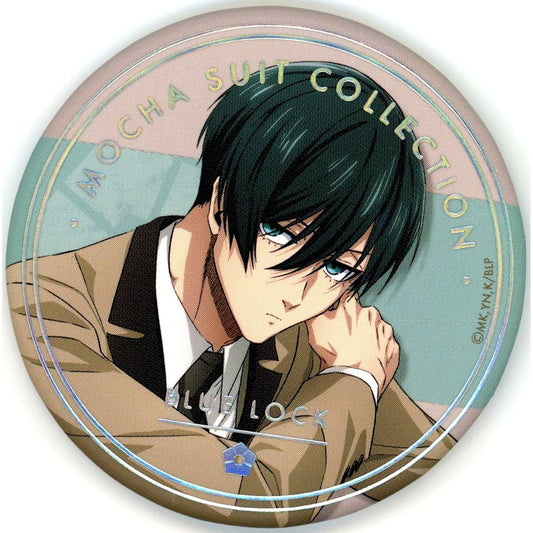 Rin Itoshi Blue Lock Mocha Suit Collection MOCHA SUIT ver. Trading Foil Stamped Button [USED]
