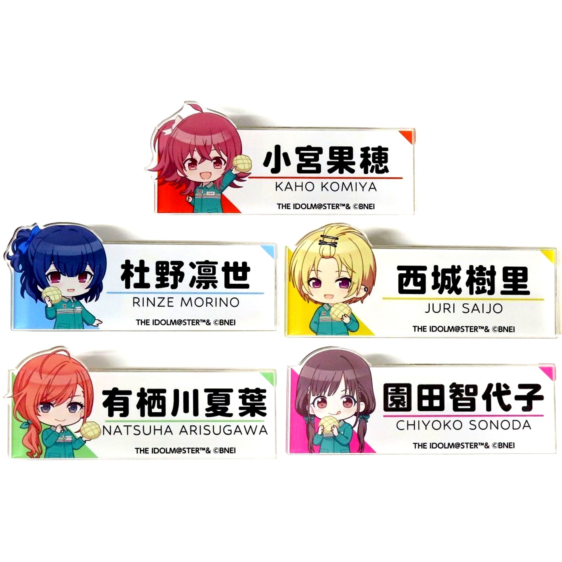 Houkago Climax Girls Ver. Mini Character Acrylic Badge - Set of 5 The Idolmaster Shiny Colors Seven Net Limited [USED]
