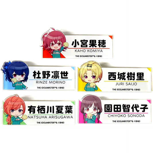 Houkago Climax Girls Ver. Mini Character Acrylic Badge - Set of 5 The Idolmaster Shiny Colors Seven Net Limited [USED]