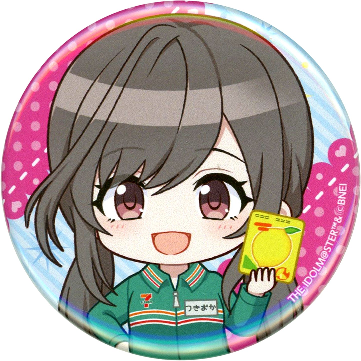 Kogane Tsukioka The Idolmaster Shiny Colors Mini Character Badge Ver. 2 Seven Net Limited [USED]
