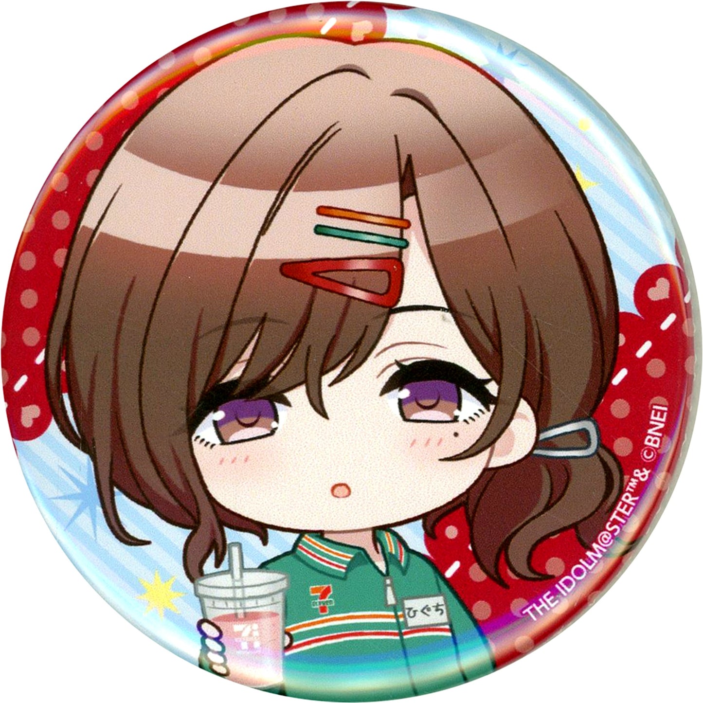Madoka Higuchi The Idolmaster Shiny Colors Mini Character Badge Ver. 2 Seven Net Limited [USED]