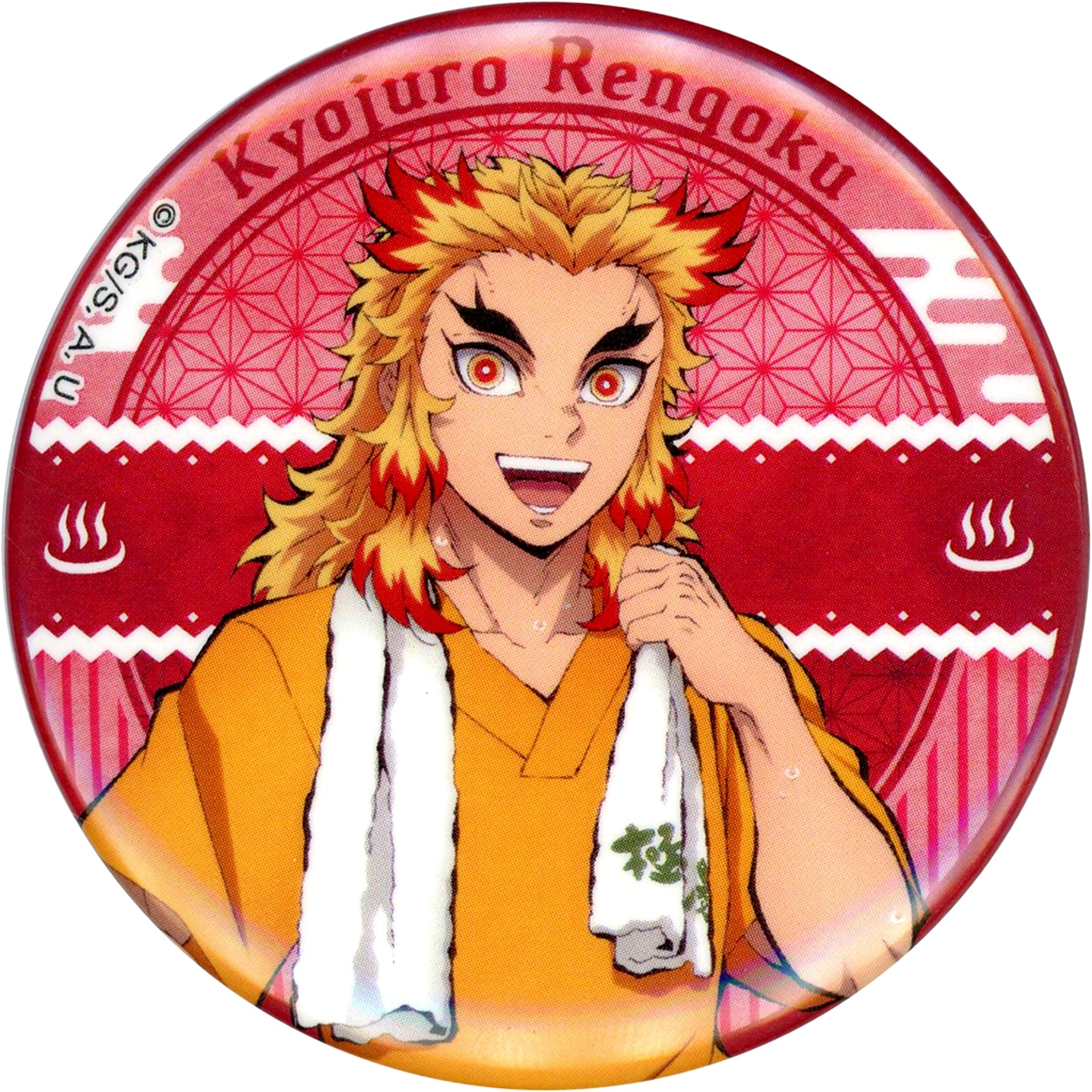 Kyojuro Rengoku Demon Slayer x Gokurakuyu RAKU SPA Vol.4 Yuagari Button After Bath [USED]