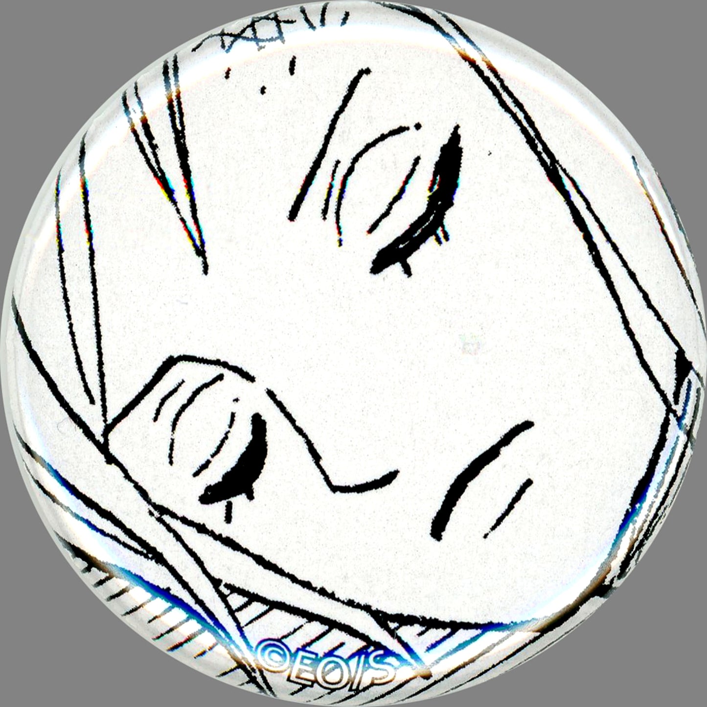 Nami Diagonal Face Eyes Closed One Piece 25th ALL FACES RAYARD MIYASHITA PARK Button Gacha [USED]
