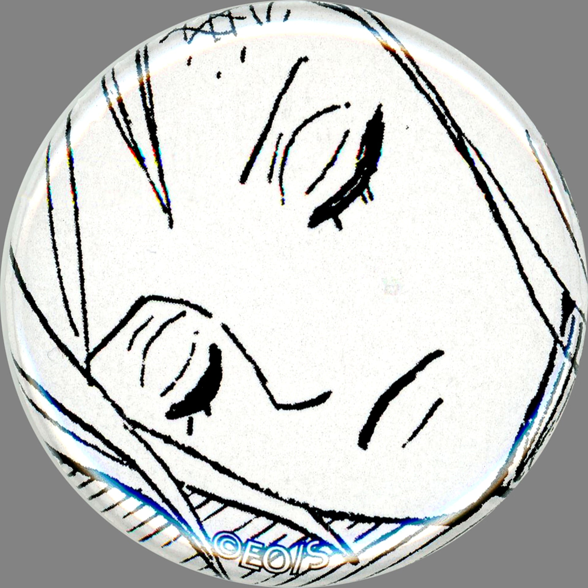 Nami Diagonal Face Eyes Closed One Piece 25th ALL FACES RAYARD MIYASHITA PARK Button Gacha [USED]