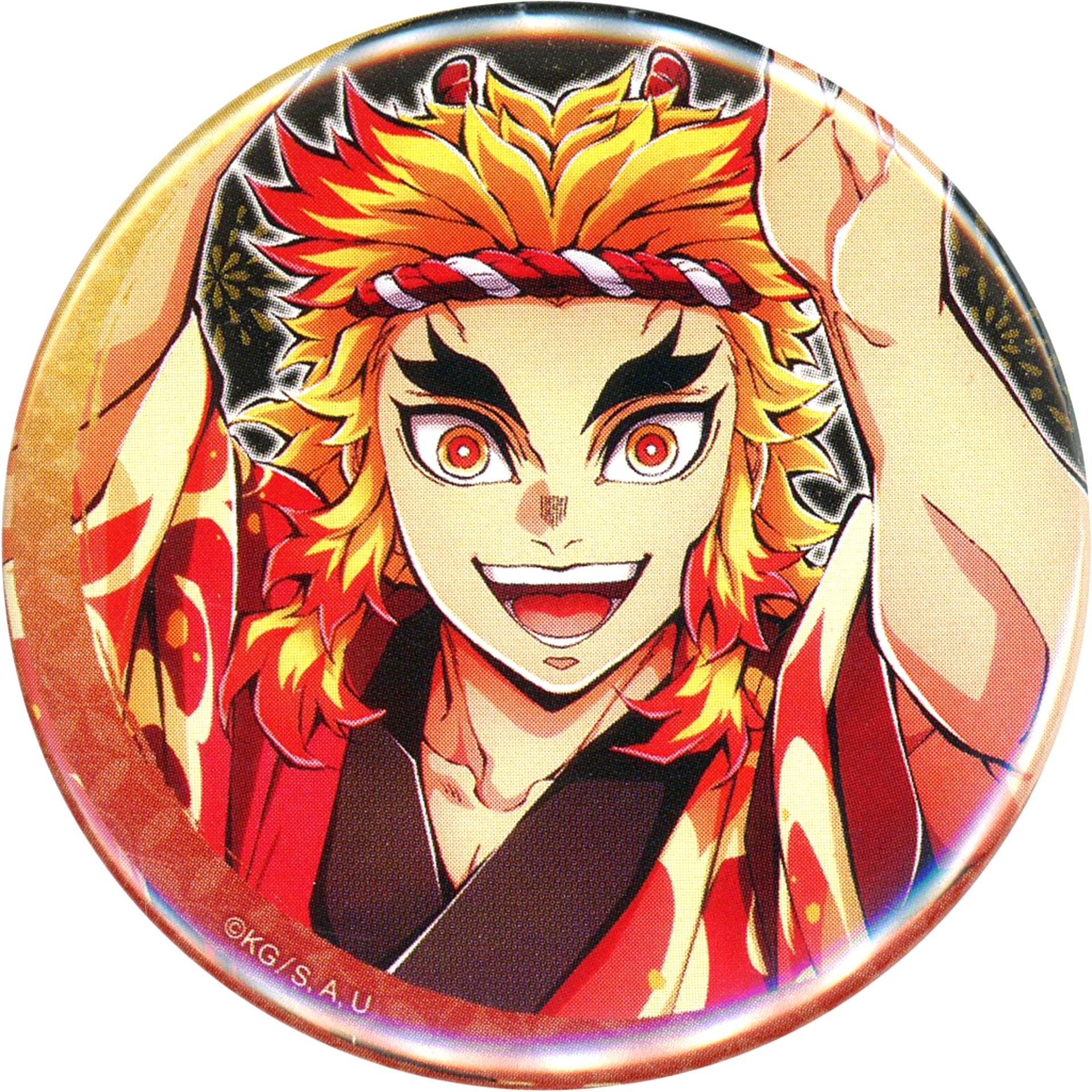 Kyojuro Rengoku Demon Slayer: Kimetsu no Yaiba x Tokushima Awa Odori 2025 in ufotable Cinema / ufotable Cafe Tokushima / Machi Asobi Cafe Bizan Random Button B [USED]