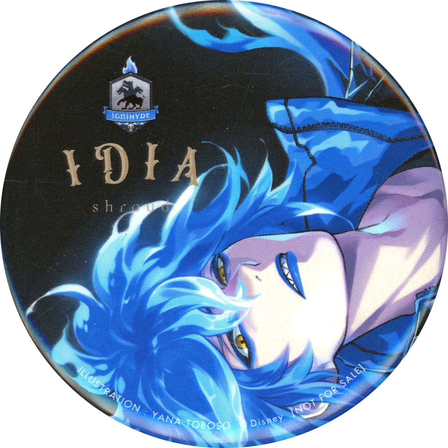 Idia Shroud Disney Twisted Wonderland 1/8 ABS & PVC Painted Completed Figure Aniplex+ Early Pre-order Bonus Special Button [USED]
