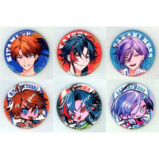 Set of 6 Mini Chara Virtual YouTuber Nijisanji 3SKM College Random Button [USED]