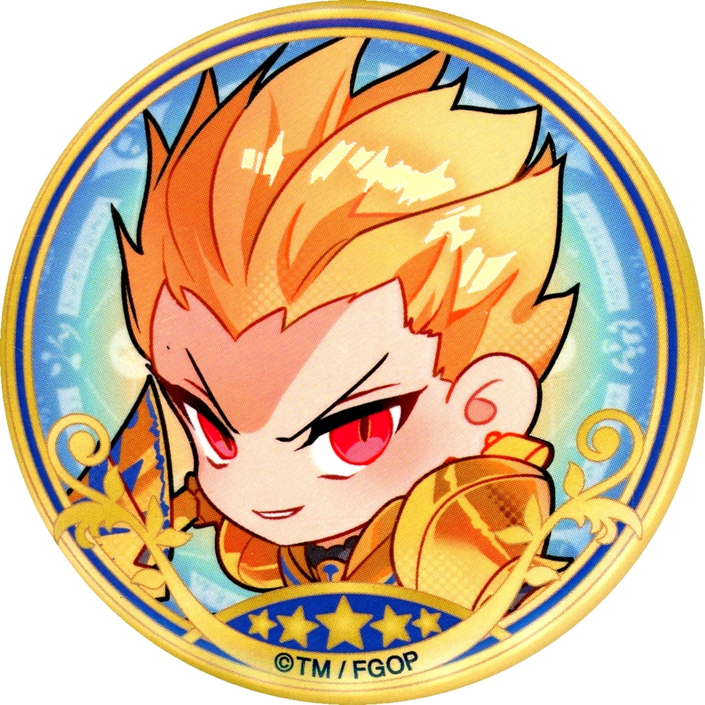 Archer Gilgamesh Fate/Grand Order Servant Art Chronicle Final Ascension Exhibition Mini Final Ascension Servant Button [USED]