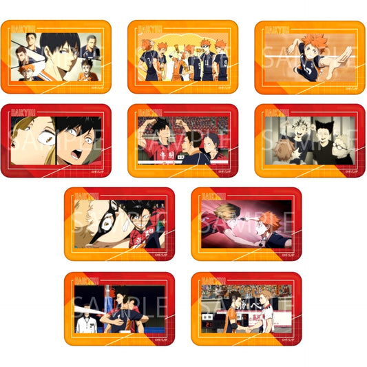 Set of 10 Haikyu!! Random Scene Shot Button BOX [USED]