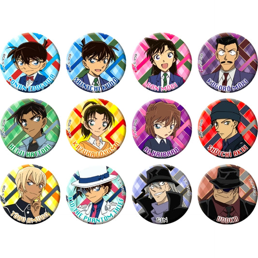 Set of 12 Detective Conan Profile Button [USED]