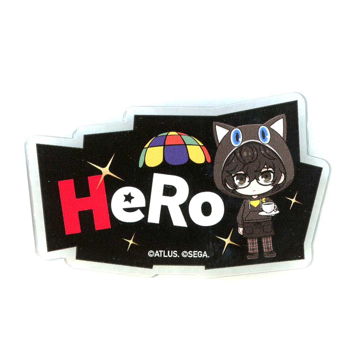 Protagonist Persona 5 The Royal and Persona 5 The Phantom X Trading P5R Name Badge AMOCAFE Collaboration Cafe [USED]