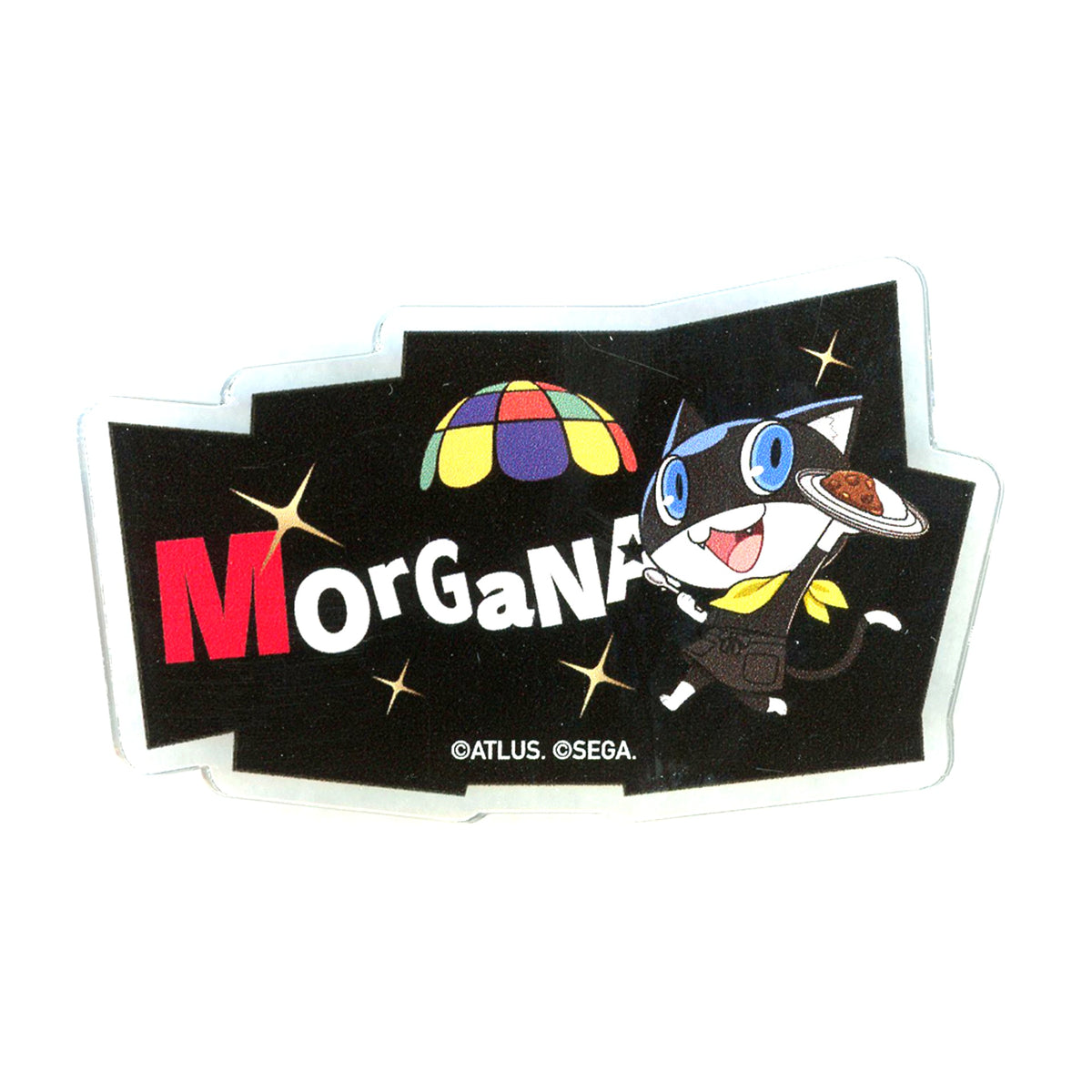 Morgana Persona 5 The Royal and Persona 5 The Phantom X Trading P5R Name Badge AMOCAFE Collaboration Cafe [USED]
