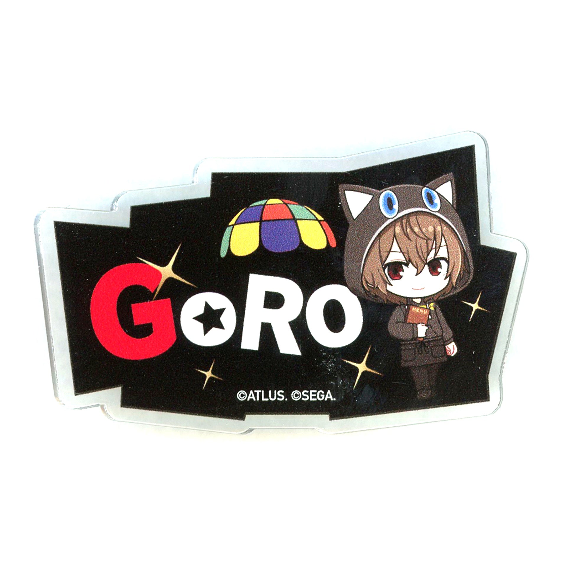 Goro Akechi Persona 5 The Royal and Persona 5 The Phantom X Trading P5R Name Badge AMOCAFE Collaboration Cafe [USED]